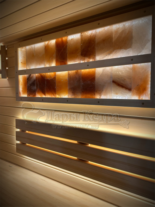 Трехместная прямая финская «Элит» сауна кабина из кедра и липы с электрокаменкой